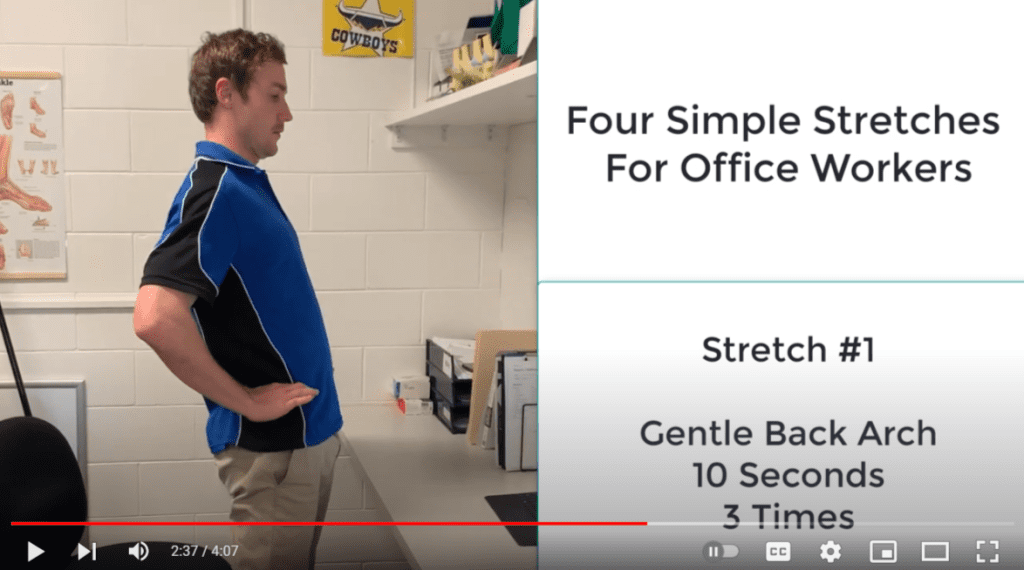 Physio Townsville - 4 Simple Stetches for Office Workers
